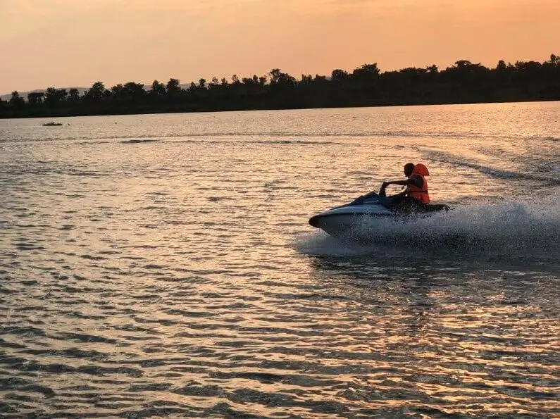 Vintage pickup trucks at a car show, reflecting the community events hosted near Tongolo Resort.