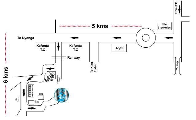 directions to tongolo resort beach in jinja